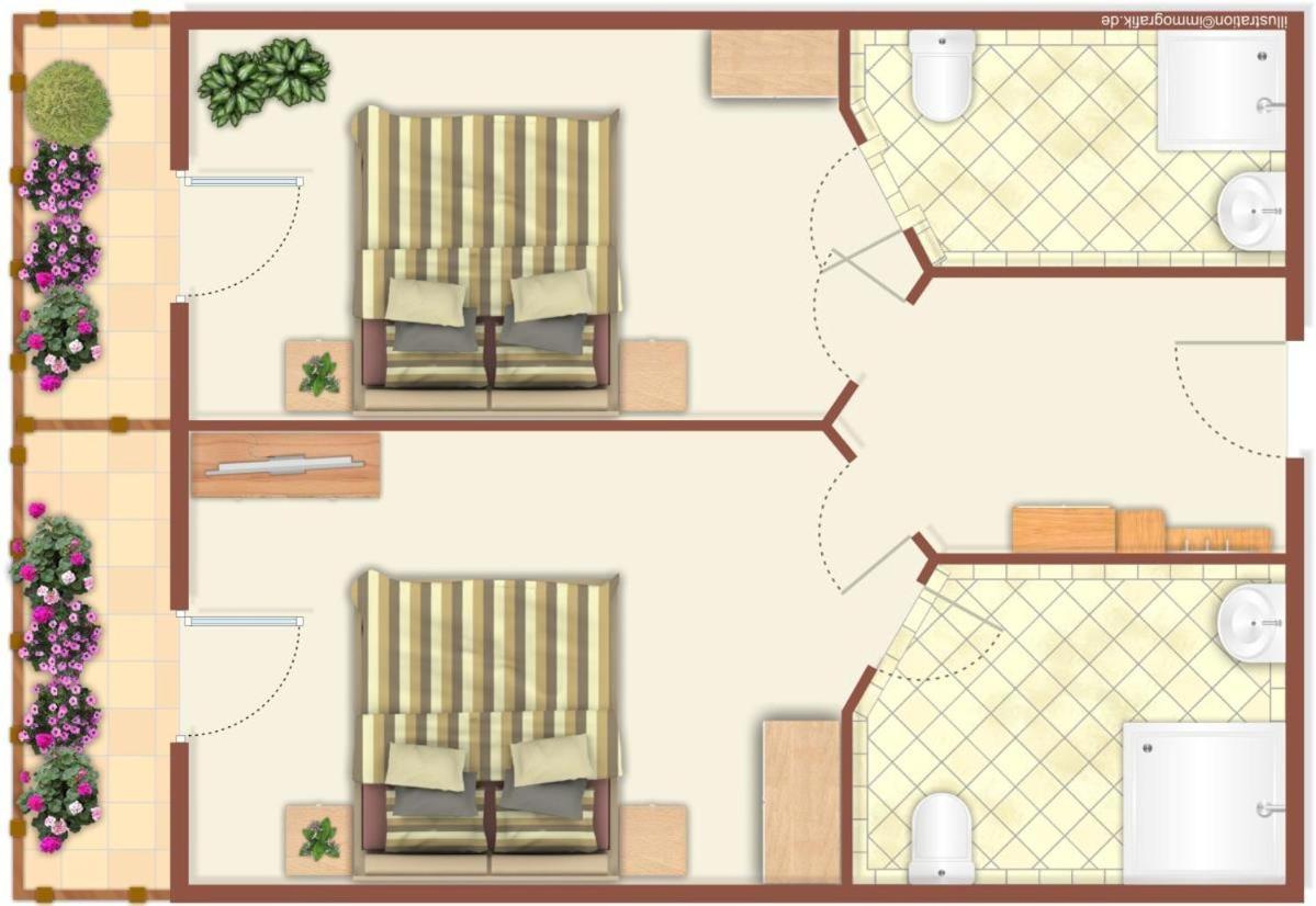 רוסטוק Doppelzimmer Tresen, Direkt Am Alten Strom מראה חיצוני תמונה